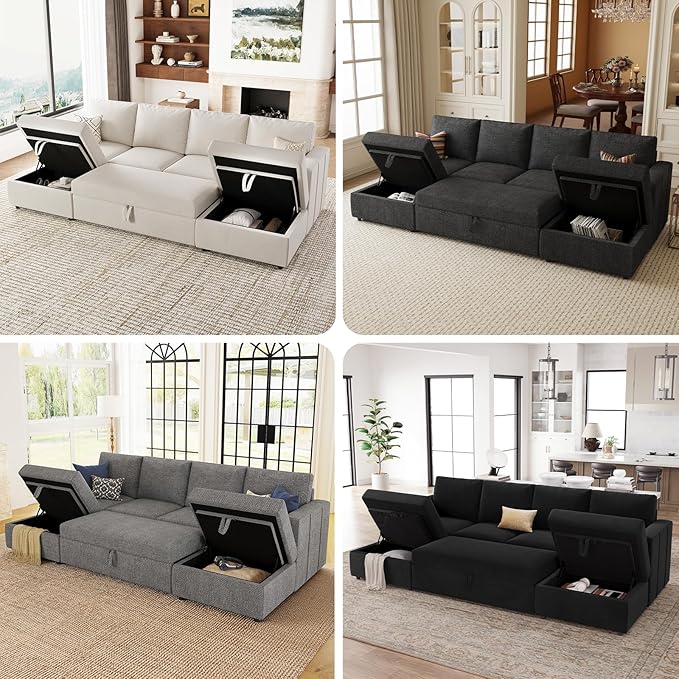 Belffin Modular Sectional Sleeper Sofa Bed