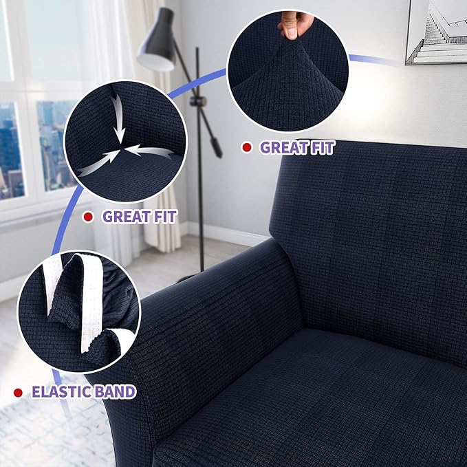 ZNSAYOTX 3 Piece Loveseat Covers