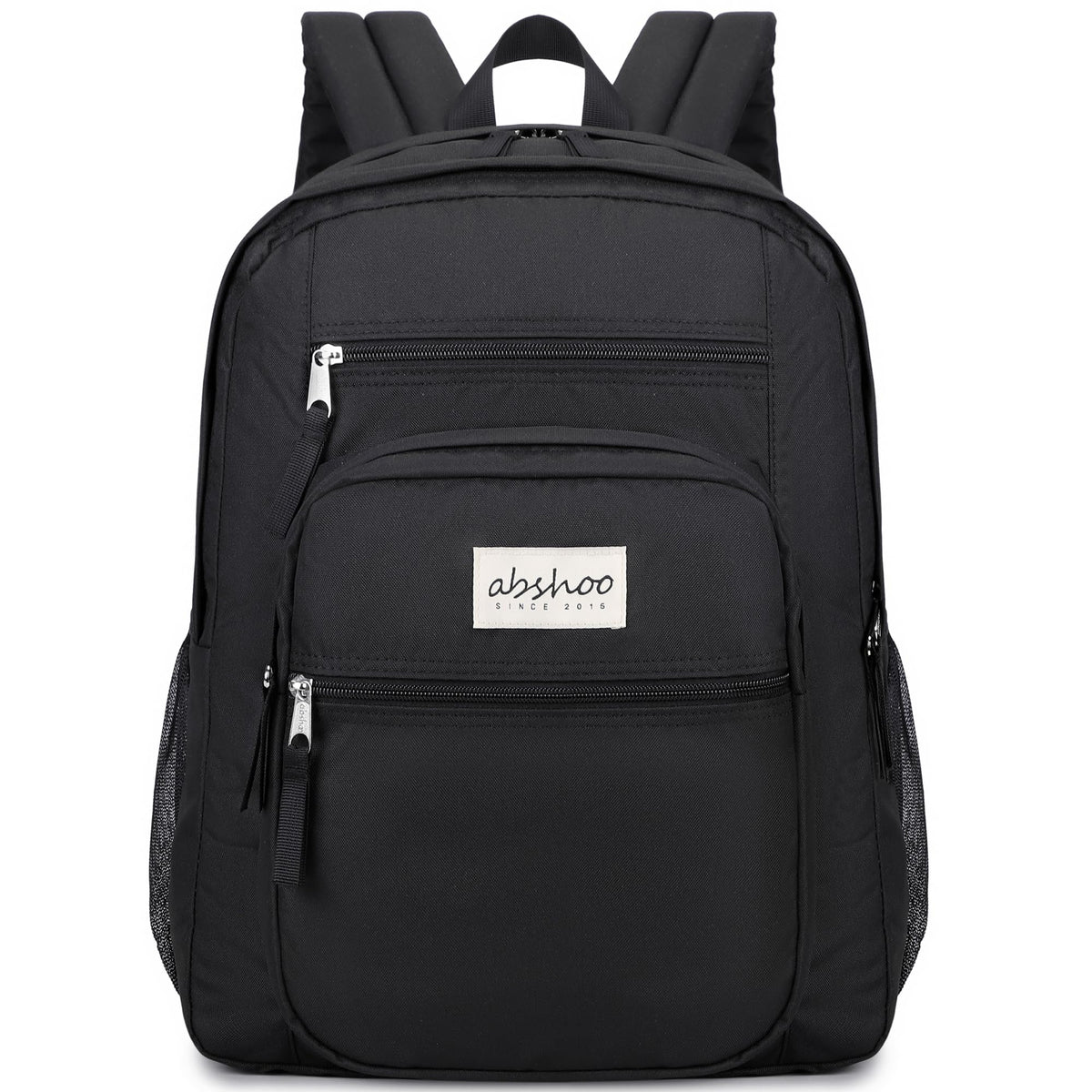 abshoo 34L Large Backpack for School Water Resistant Women Men Bookbag For College, Middle High School, Travel (Black)