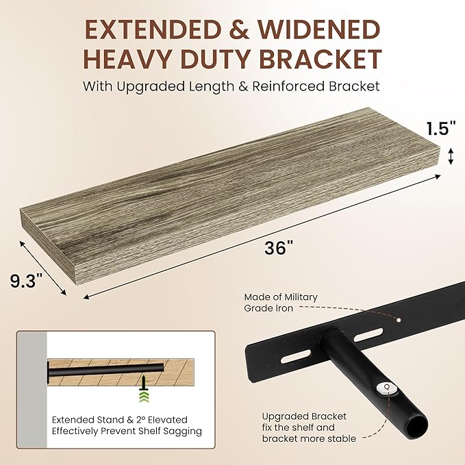 Dreamland 36 Inches Floating Shelves
