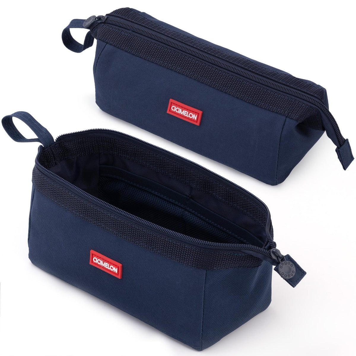 CICIMELON Pencil Case Large Capacity Pencil Pouch Pen Bag for School Teen Girl Boy Men Women (Navy)