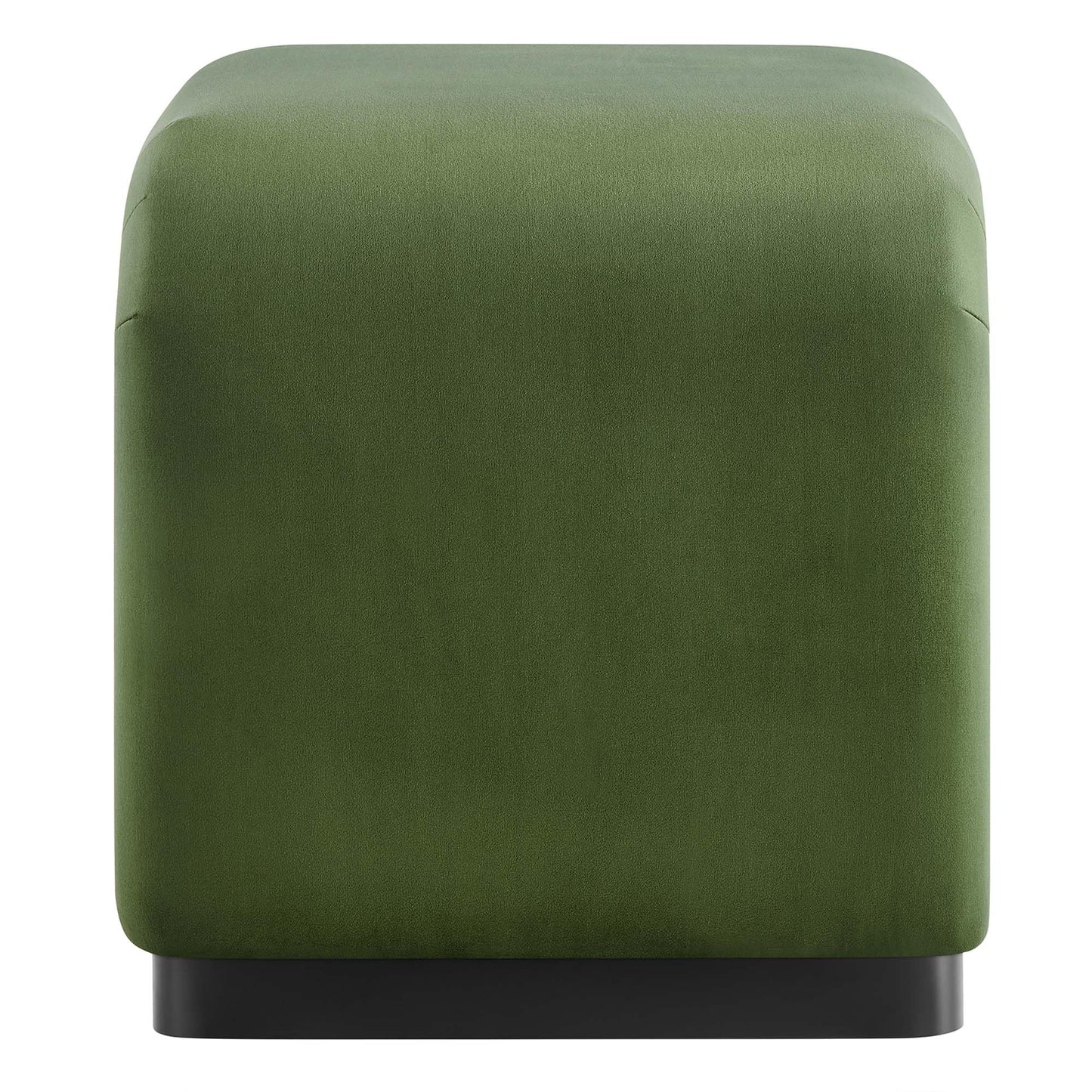 Modway EEI-6733-BLK-MOS Koda Performance Velvet Waterfall Stool, Black Moss Green