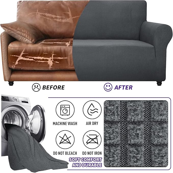 ZNSAYOTX Super Stretch Chair Slipcover Universal Sofa Chair Covers
