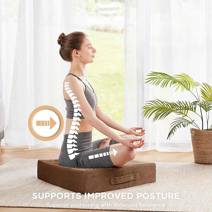 Codi Large Floor Pillow, Meditation Cushions