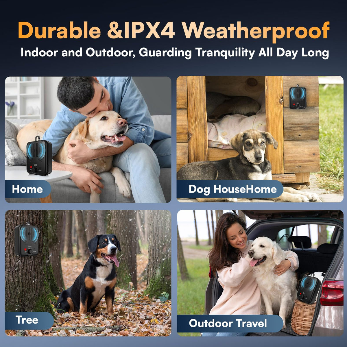 coprisin Anti Barking Devices, Auto Barking Control Devices with 3 Modes, Rechargeable Ultrasonic Dog Barking Deterrent Devices Bark Box, Effective Stop Barking Dog Devices for Indoor & Outdoor Use 9