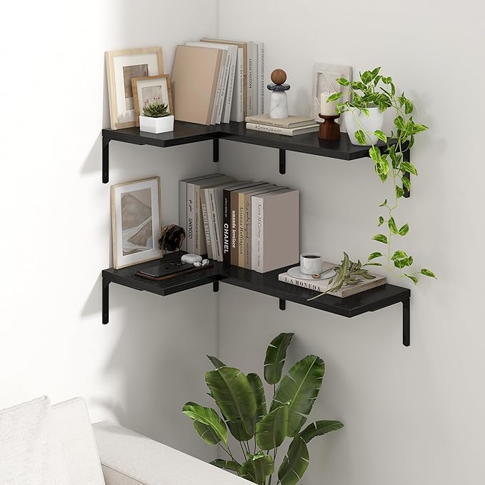 Fun Memories Deep Floating Shelves, 16W x 8D Floating Shelves Set of 2