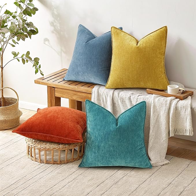 decorUhome Summer Couch Throw Pillow Covers 12x20 Set of 2, Decorative Soft