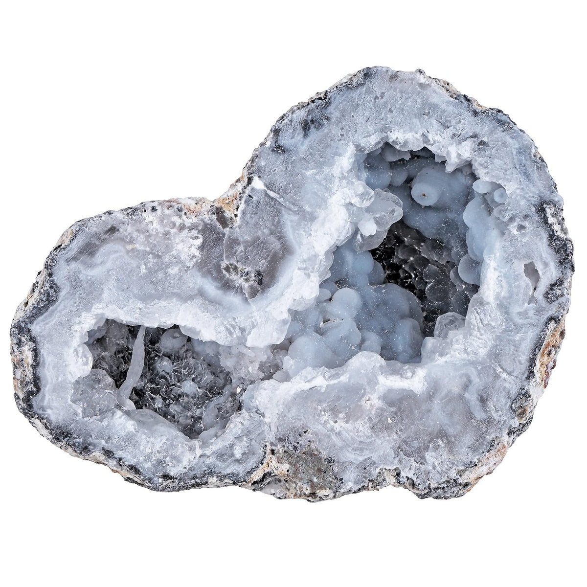Rockcloud Natural Druzy Agate Geode Mineral Irregular Quartz Crystal Cluster Collection Specimen for Home Decor, 0.44-0.66 lb