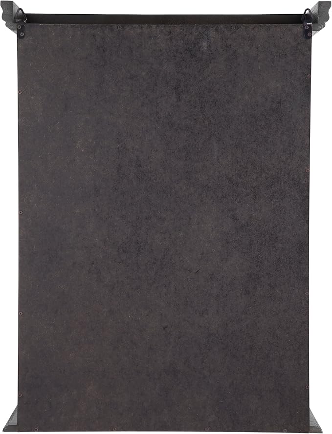 Design Toscano Country Tuscan Hardwood Wall Curio Cabinet: Ebony Black Finish