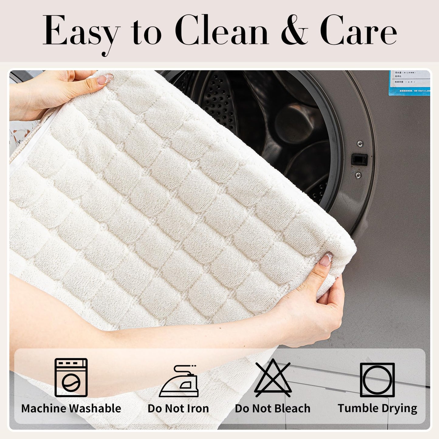 MDSASFD Velvet Couch Cover, Washable Sectional Sofa Cover, Anti Slip Sofa Slipcover for 3 Cushion Couch Sofa L Shaped Armrest Backrest, Furniture Protector Covers for Pets Kids(White, Only 1 PCS)