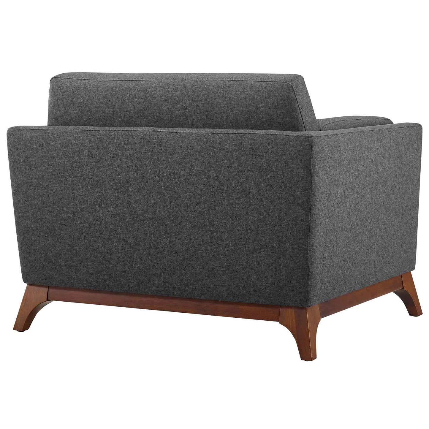 Modway EEI-3063-GRY Chance Upholstered Fabric Armchair, Gray