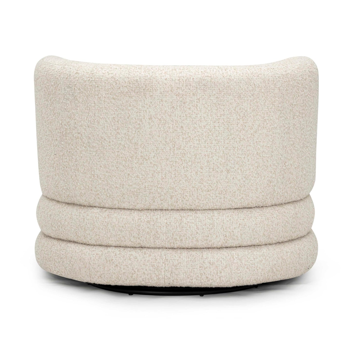 TOV Furniture Astor Cream Heavy Boucle Swivel Hotel Lounge Chair