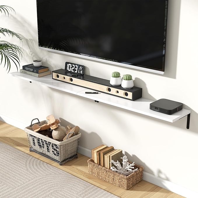 Fun Memories Deep Floating Shelves, 36W x 8D Floating Shelves Set of 2