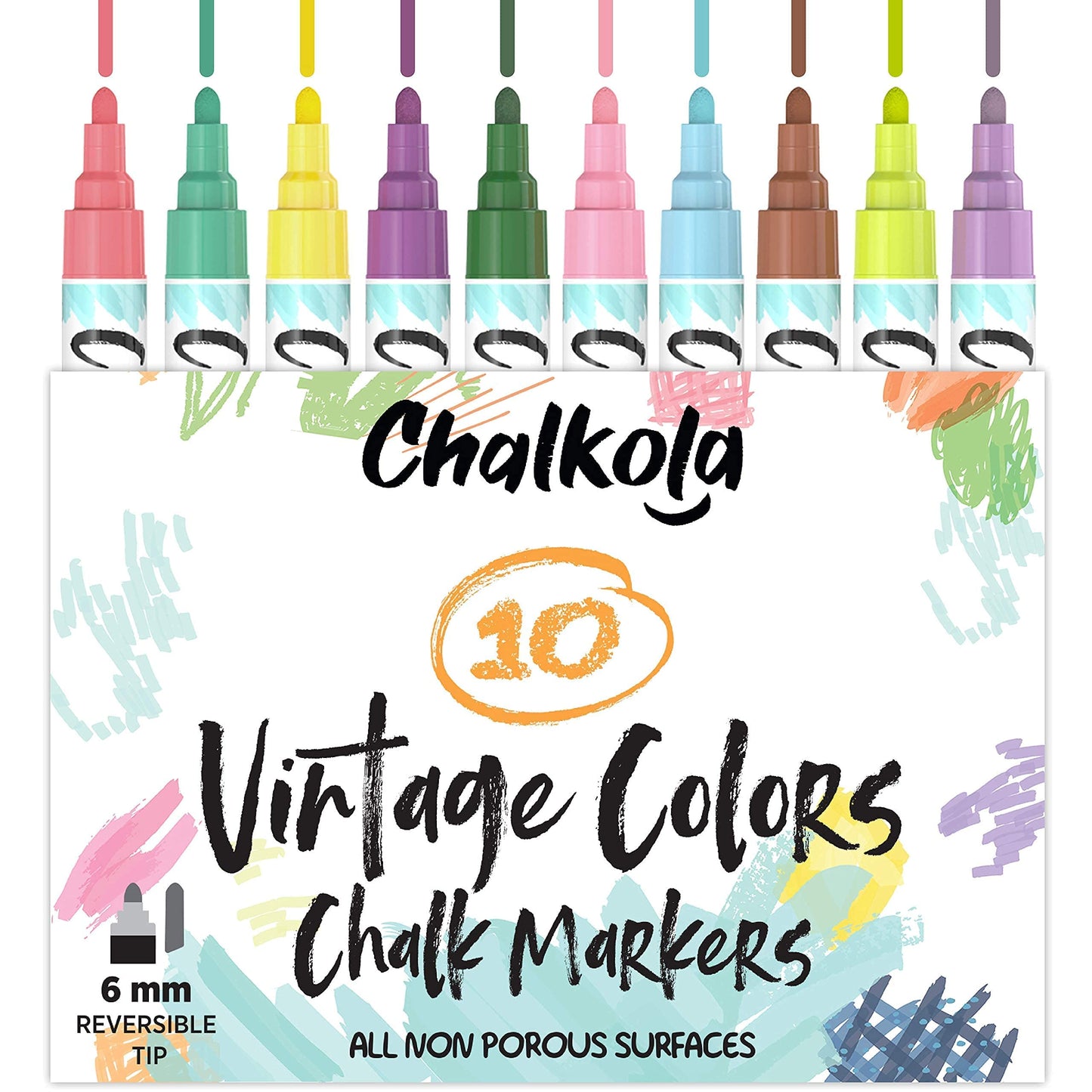 Chalkola 5 Silver Variety + 30 Markers 6mm + 10 Vintage 6mm Bundle