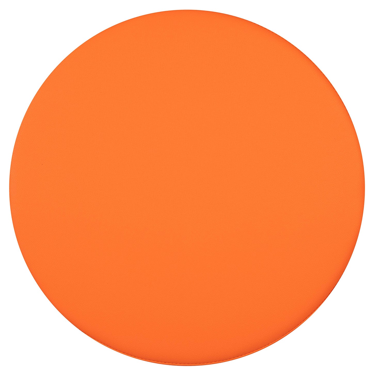 Flash Furniture Nicholas Soft Seating Flexible Circle for Classrooms and Daycares - 12" Seat Height (Orange)