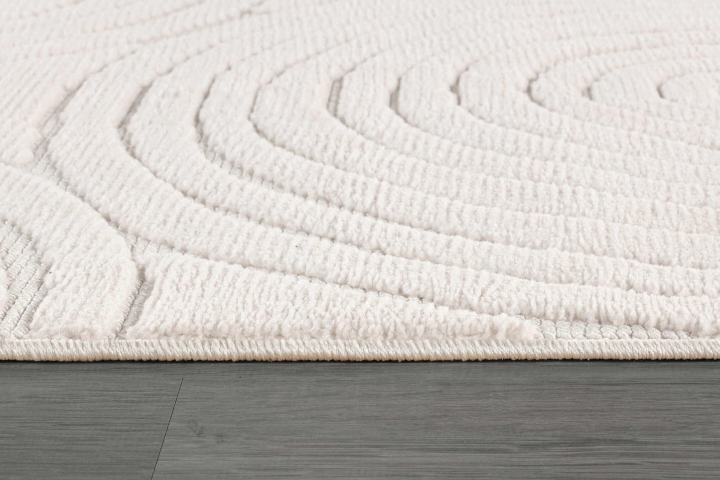 Beverly Rug Micro Loop Area Rug Light Gray 8x10 Geometric Modern Luxury Circular Durable Soft Indoor Rugs for Living Dining Room Office Stain Resistant Non Shedding Casual Indoor Carpet 8 x 10