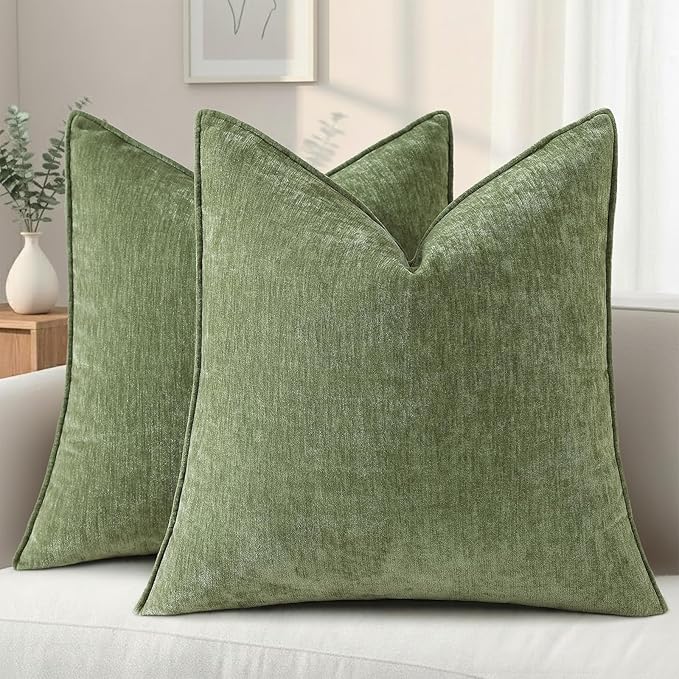 decorUhome Summer Couch Euro Sham Throw Pillow Covers 22x22 Set of 2,