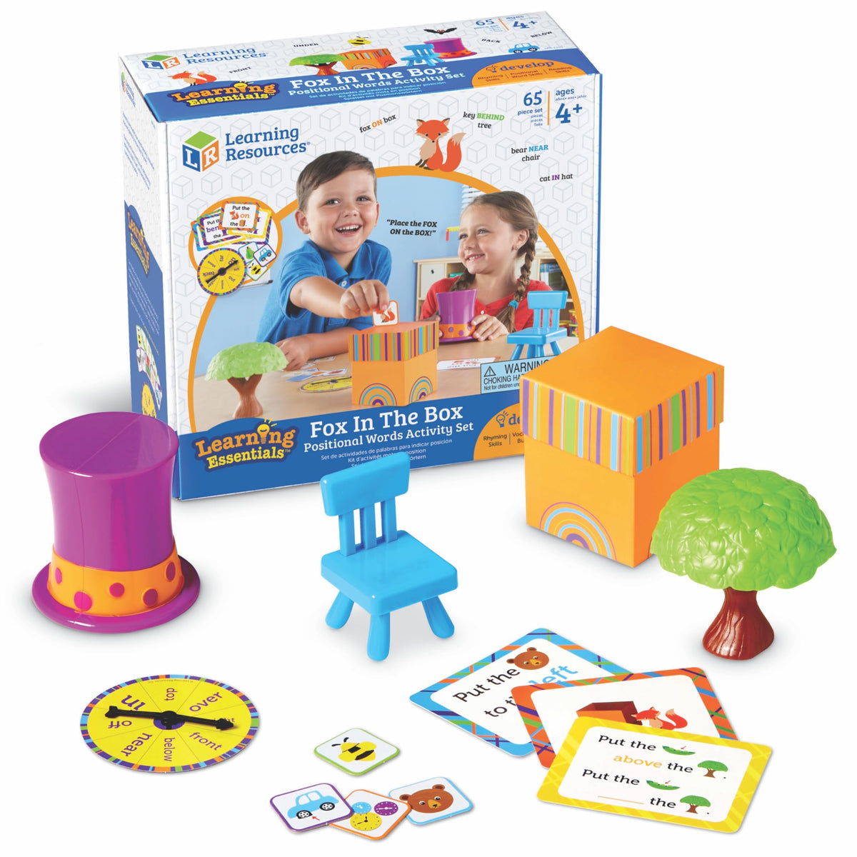 Learning Resources Fox in The Box Position Word Activity Set - Kids Board Spelling Educational Games, Vocabulary Reading Practice, Phonics Awareness, Montessori Language, Gifts for Boys and Girls