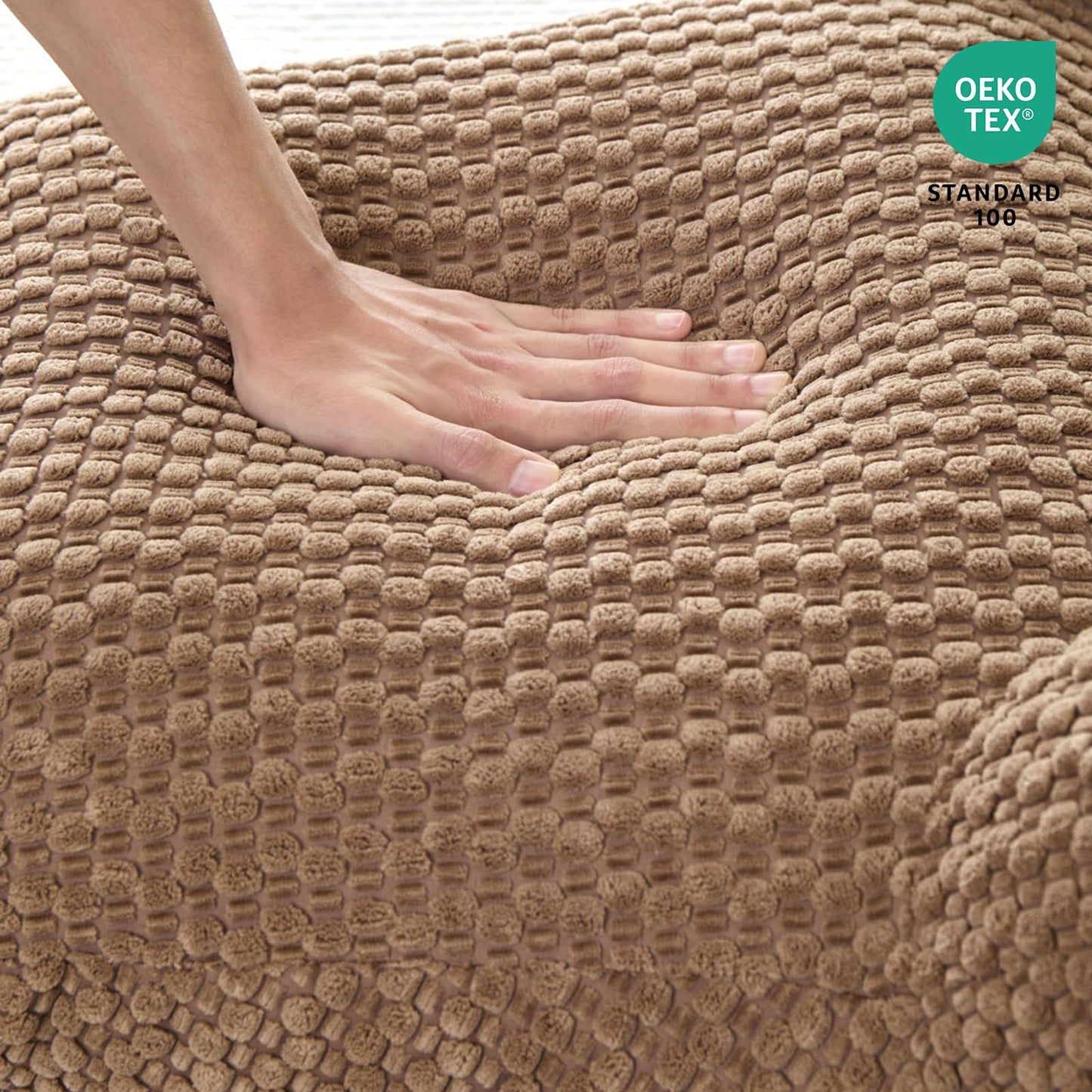 19" Back Support Pillow for Dorm Room Essentials,Khaki Corduroy,Large