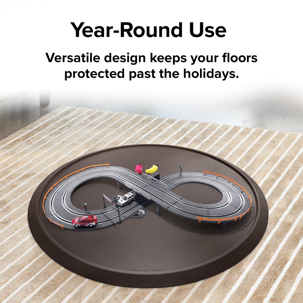WeatherTech Christmas Tree Mat - Heavy-Duty Christmas Tree Mat Floor Protector (Cocoa)