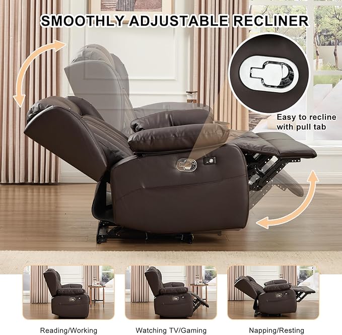 58.3" Reclining Loveseat Sofa, RV Loveseat Recliner Couch