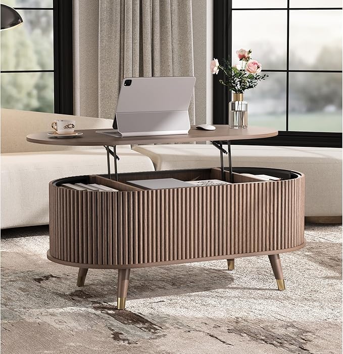 42.5" Oval Lift Top Coffee Table