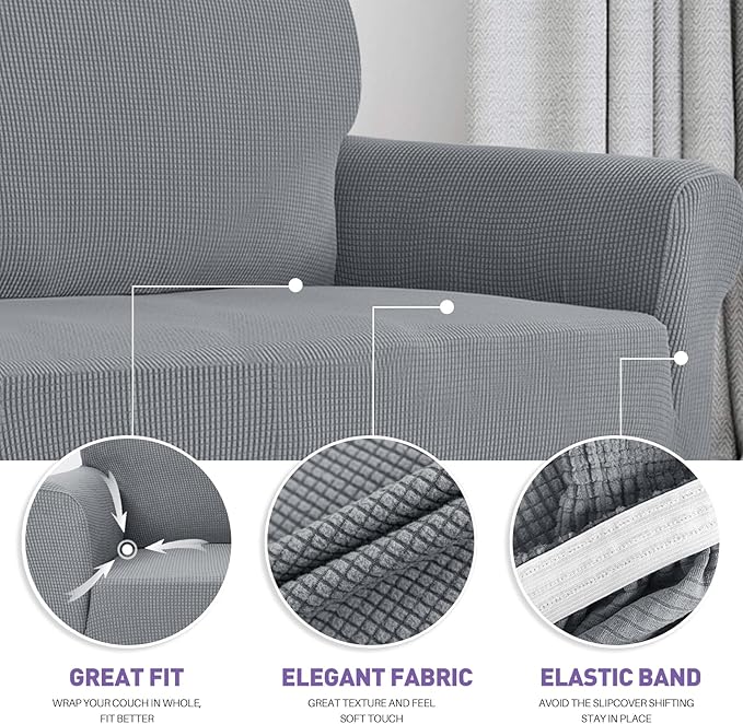 ZNSAYOTX Stretch Oversized Couch Cover Universal Sofa Covers