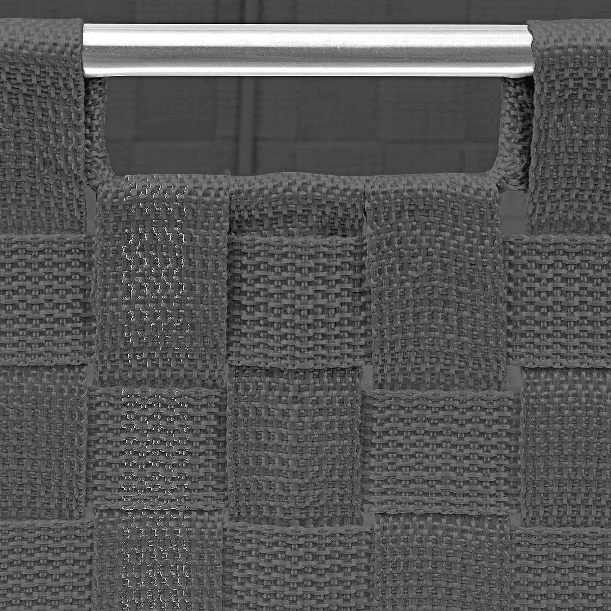Sorbus Storage Box Woven Basket Bin Container Tote Cube Organizer Set Stackable Storage Basket Woven Strap Shelf Organizer Built-in Carry Handles (Gray)