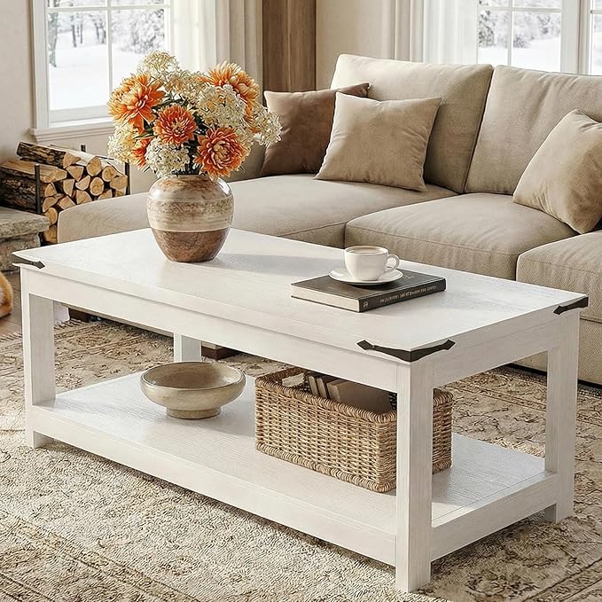 Homieasy 43.3” Rectangular Coffee Table