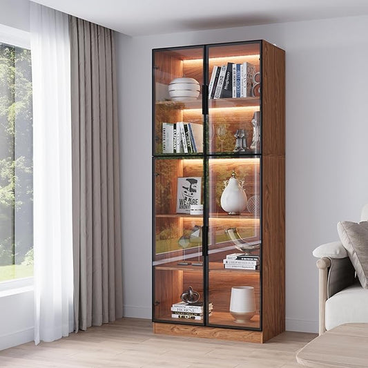 Mekminop Modern Display Storage Cabinet