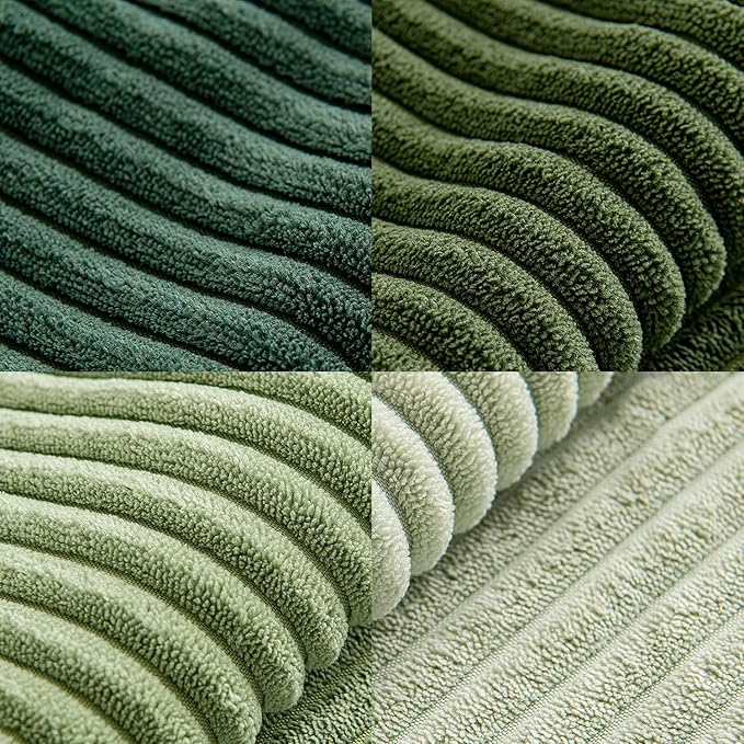 MIULEE Spring Green Decorative Throw Pillow Covers 24x24 Inch Set of 4 Boho