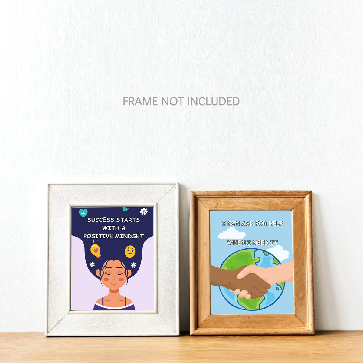 KDMAZH 6pc Set Inspirational and Motivational Posters,High School Classrooms Décor,Teacher Posters for Elementary Classroom Décor，Diversity Decorations for Classroom Posters，8×10Inch，Unframed