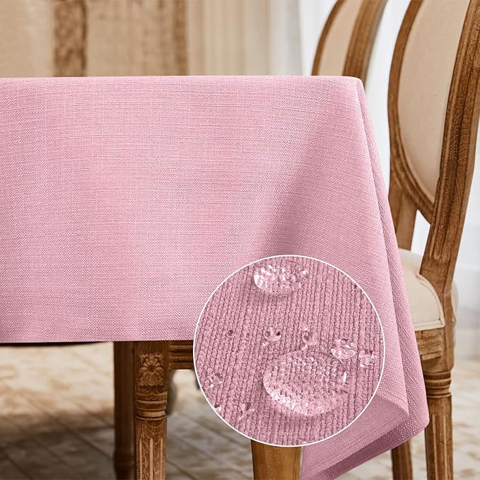 BALCONY & FALCON Rectangle Tablecloth Washable Wrinkle Resistant Water Proof