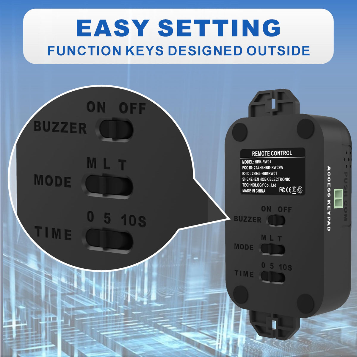 UHPPOTE Remote Door Access Control System 600Lbs Electromagnetic Lock Kit with Z&L Bracket for Inswinging Door