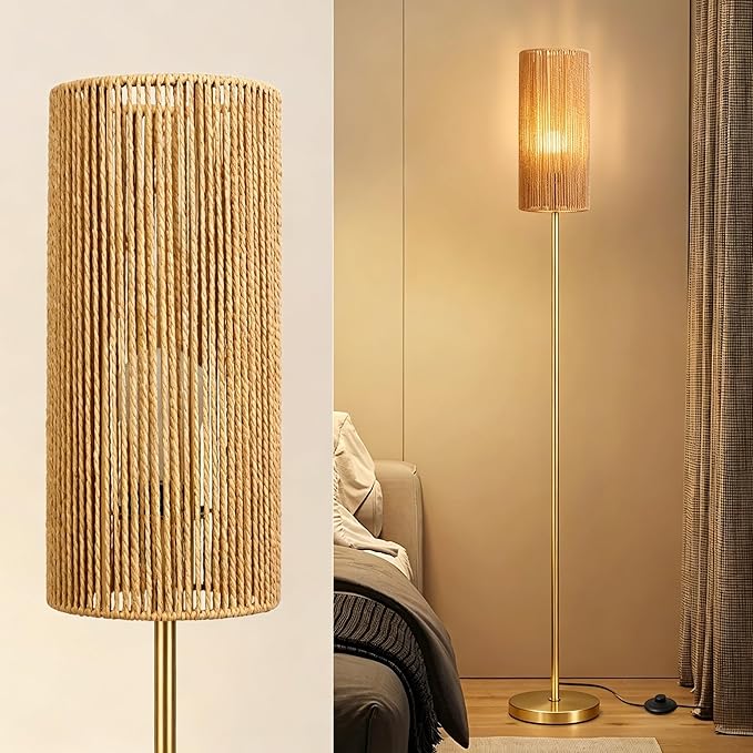 Ruiever Floor Lamp for Living Room, Farmhouse Floor lamp, Modern Standing lamp