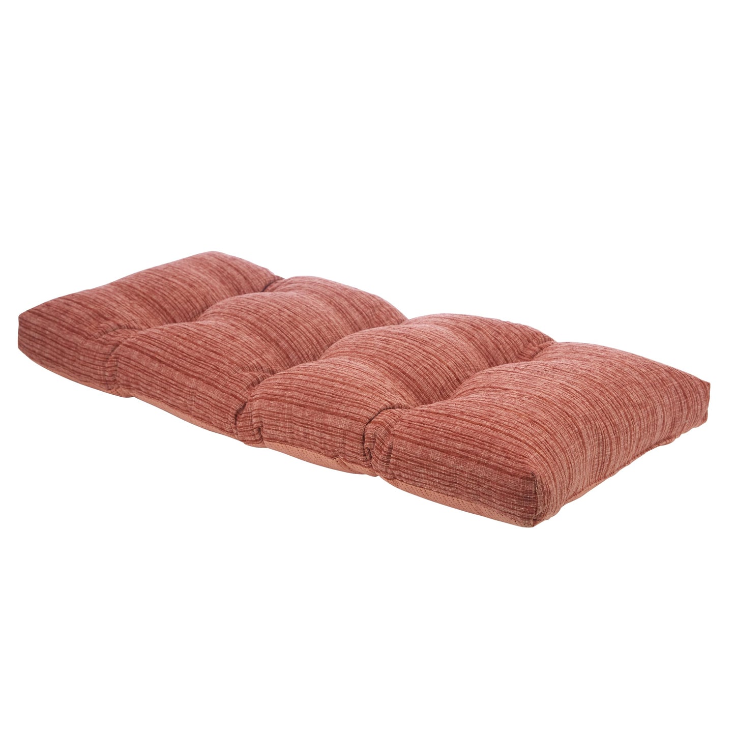 Klear Vu The Gripper Non-Slip Tufted Bench Cushion for Indoor Furniture, Assembled in USA, Entryway Storage, Bay Window, Corner Nook or Piano Seat, 33 Inches, Chenille Clay