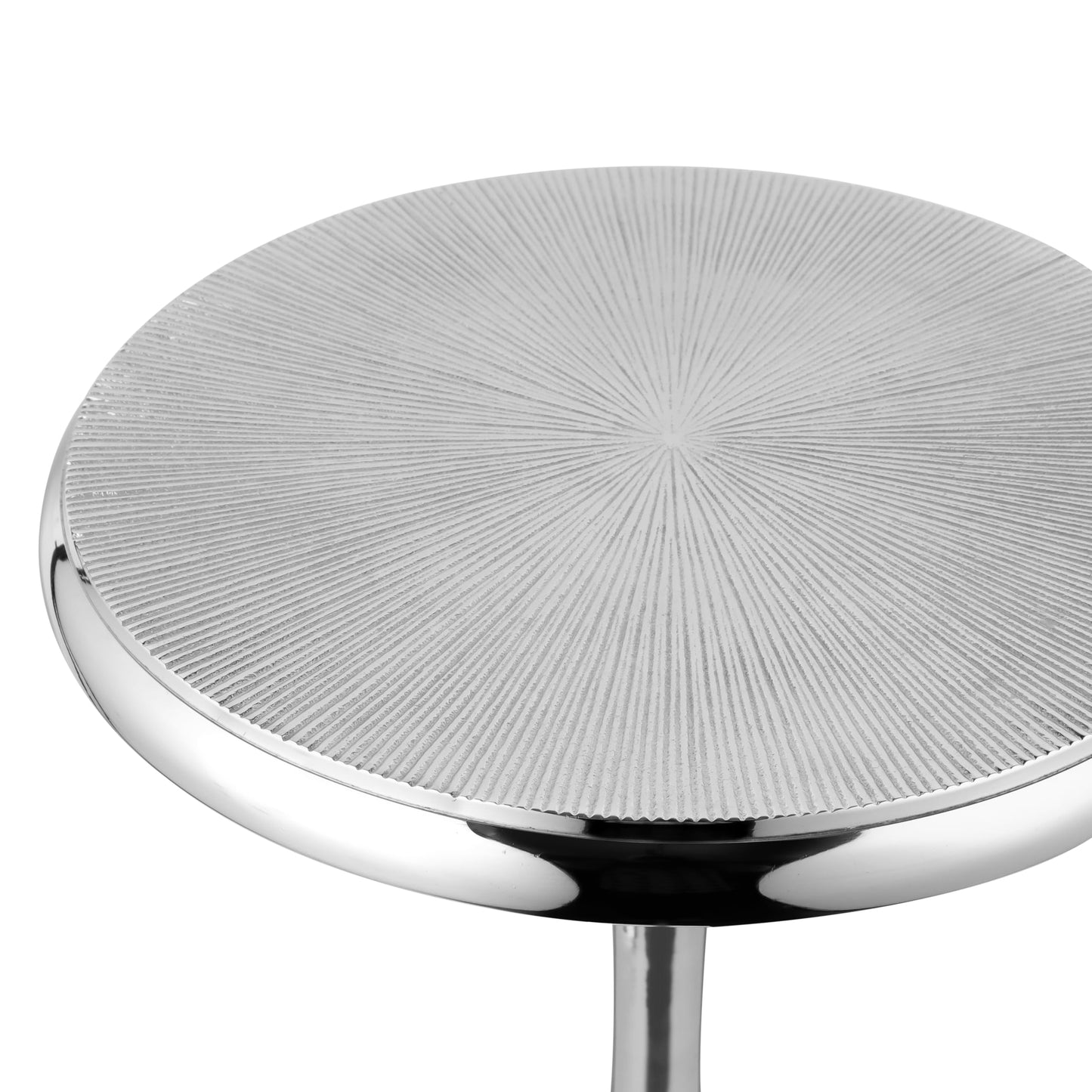 End Table for Living Room, Side Table, Small Side Table Nightstand, Space-Saving End Tables Living Room with Tool-Free Assembly, Modern Silver Accent Table Furniture 15x22