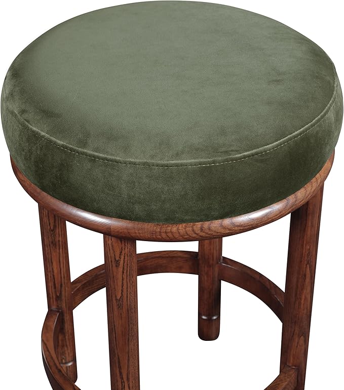 Meridian Furniture 978Green-C Monette Collection Art Deco Counter Stool