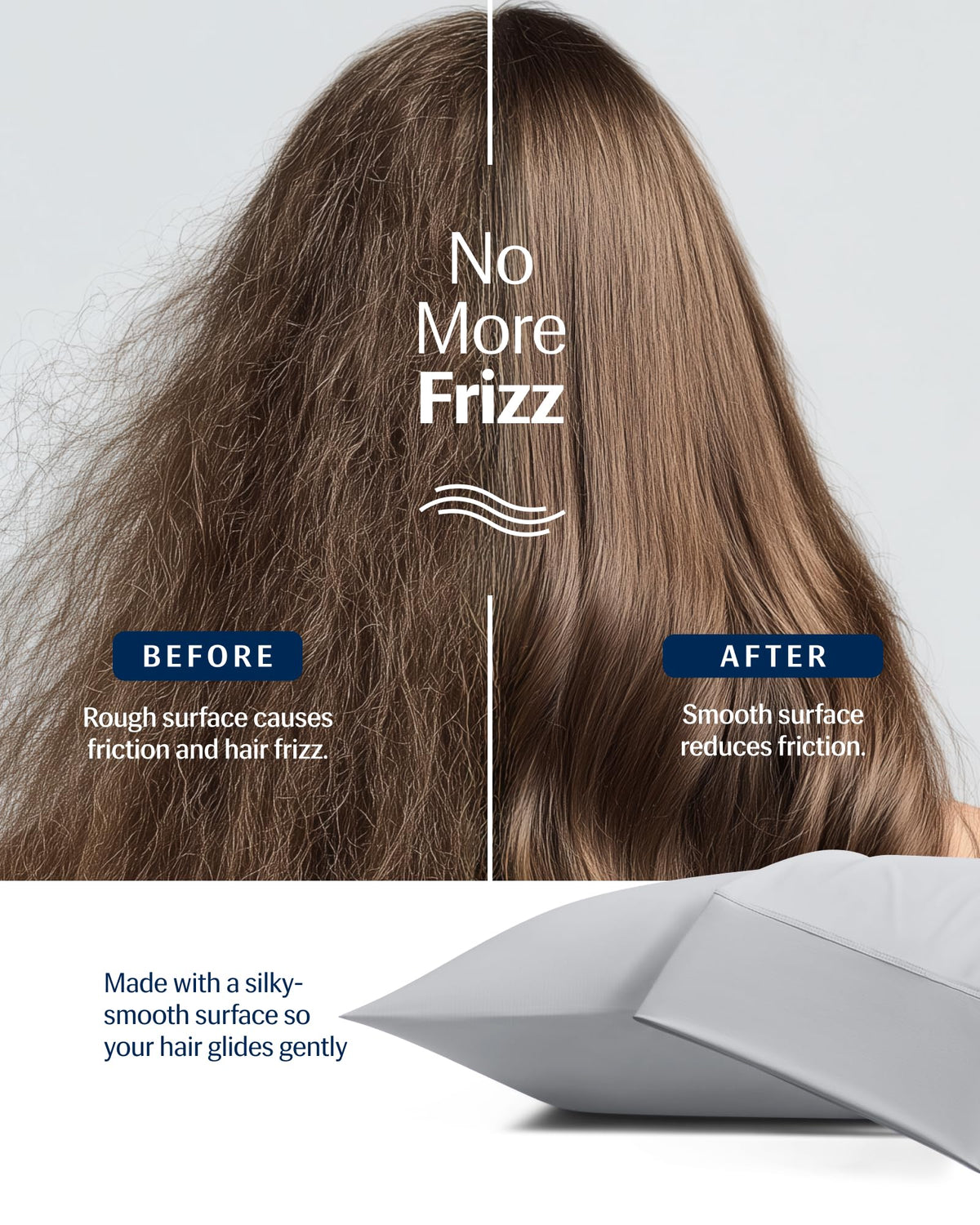 REST® Evercool®+ Cooling Pillowcases Standard - 2 Pillowcases for Sensitive Skin, Silver Infused Fabric for Hygienic Sleep, Silky Smooth for Curly Hair, High Elastic for Snug Fit (19x29 inches)