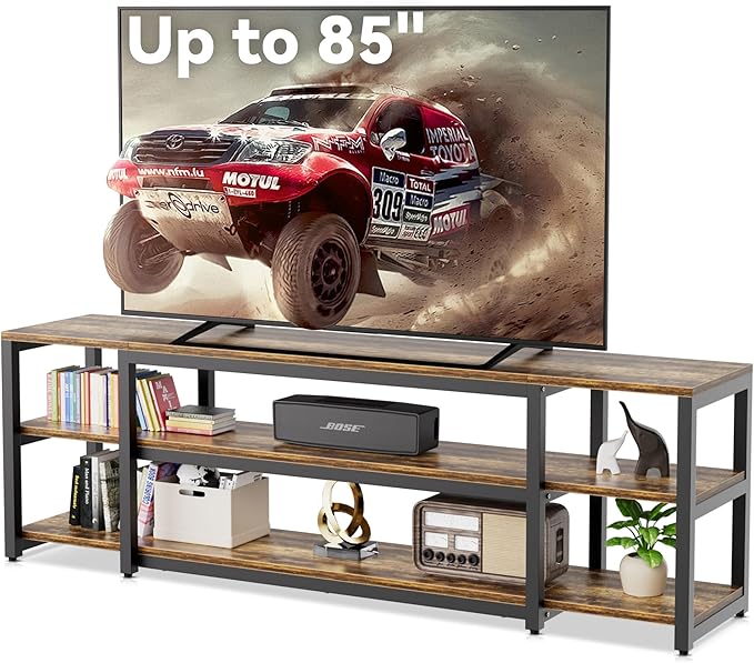 Aquzee 85 inch TV Stand, Entertainment Center