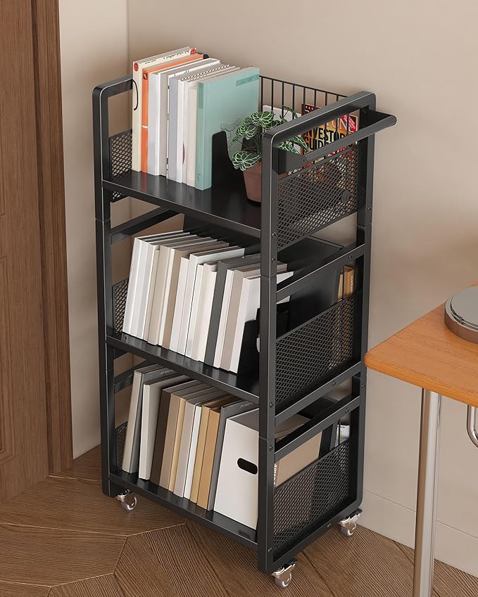 UMDONX Book Cart Heavy Duty Double-Sided