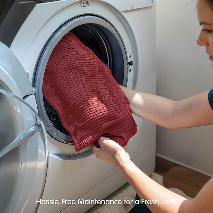 SUBRTEX 5 Pieces Stretch Sofa Slipcover Sets Couch Cover Sets Backrest Cushion