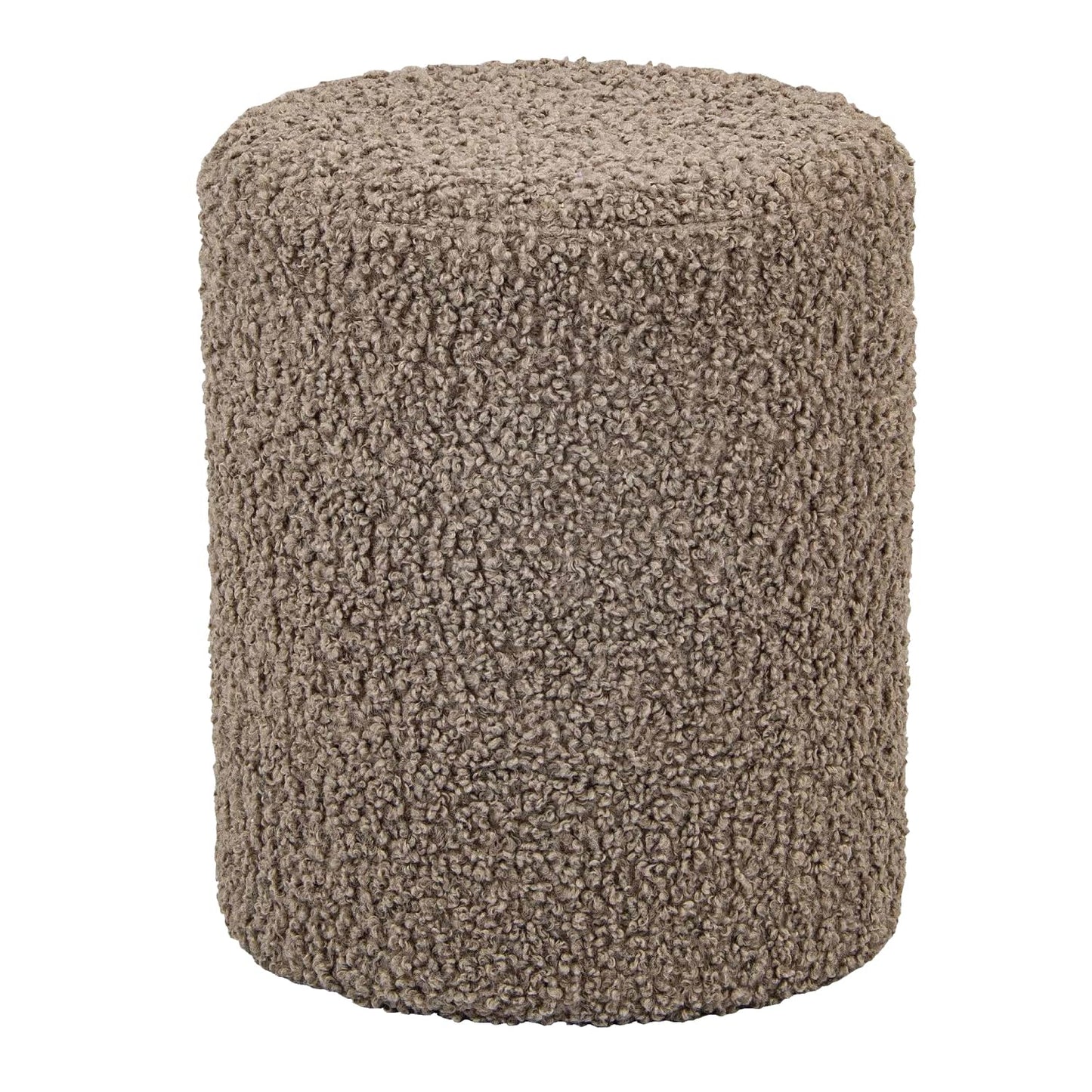 Get Set Style Modern Round Ottoman with Soft Padded Seat, Multifunctional Vanity Stool for Makeup, Upholstered Footrest Stool Ottoman Foot Stool for Living Room, Bedroom