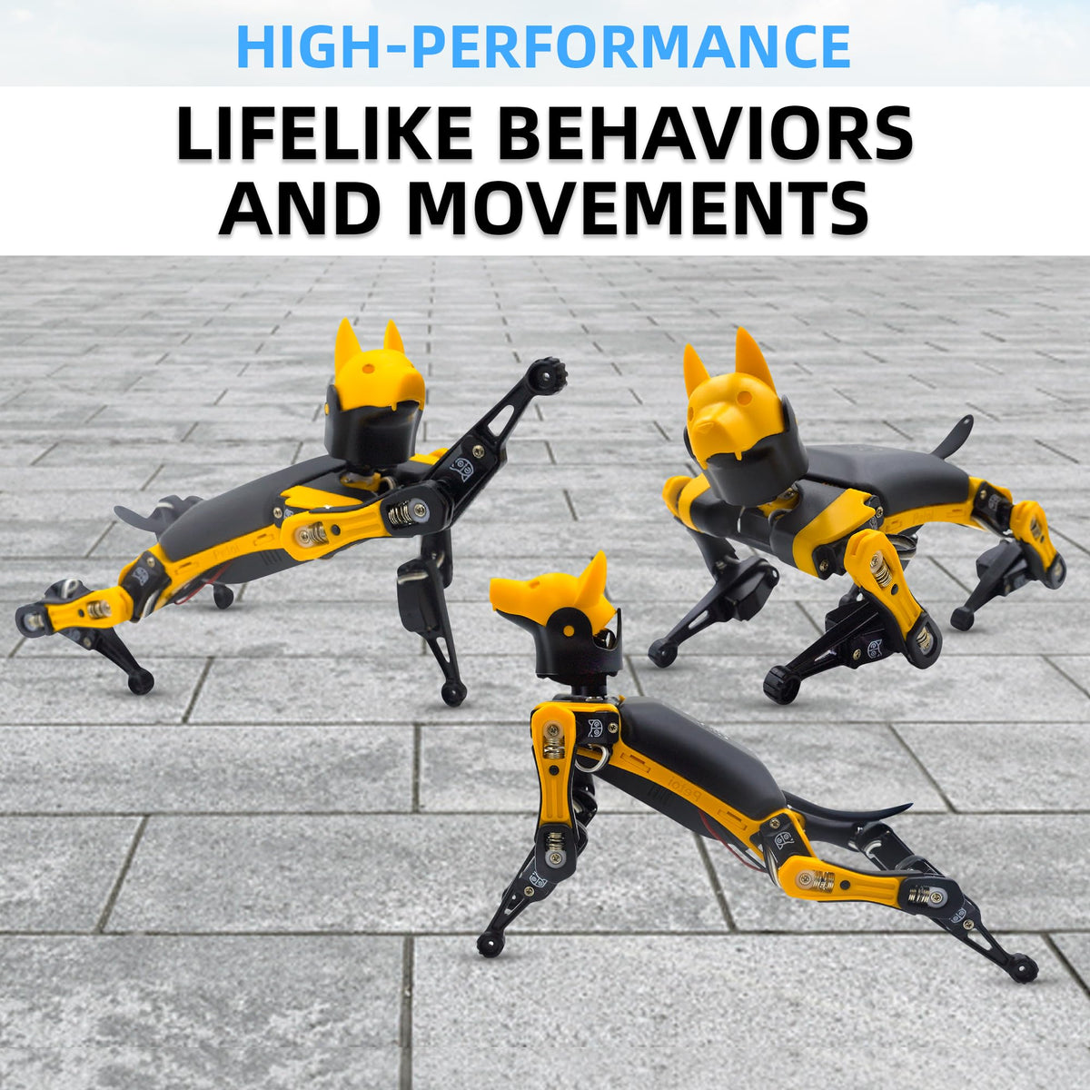 Petoi Programmable Robot Dog Bittle X V2 Lite Servo (Construction) | Coding Smart Robot Dog Kit, Voice Controlled, Quadruped Interactive Robot for Kids, Open Source, STEM & Robotics Education