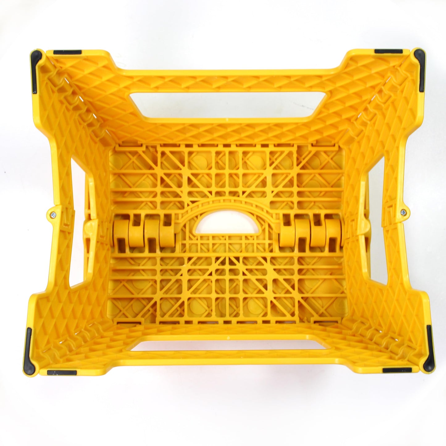 MaxWorks 51249 Folding Step Stool, 9 Inch Height, 330 lb Capacity, Heavy Duty Plastic Foldable Stool for Home, Bathroom, Kitchen & Office, Lightweight Non-Slip Design, Yellow, 2 Pack