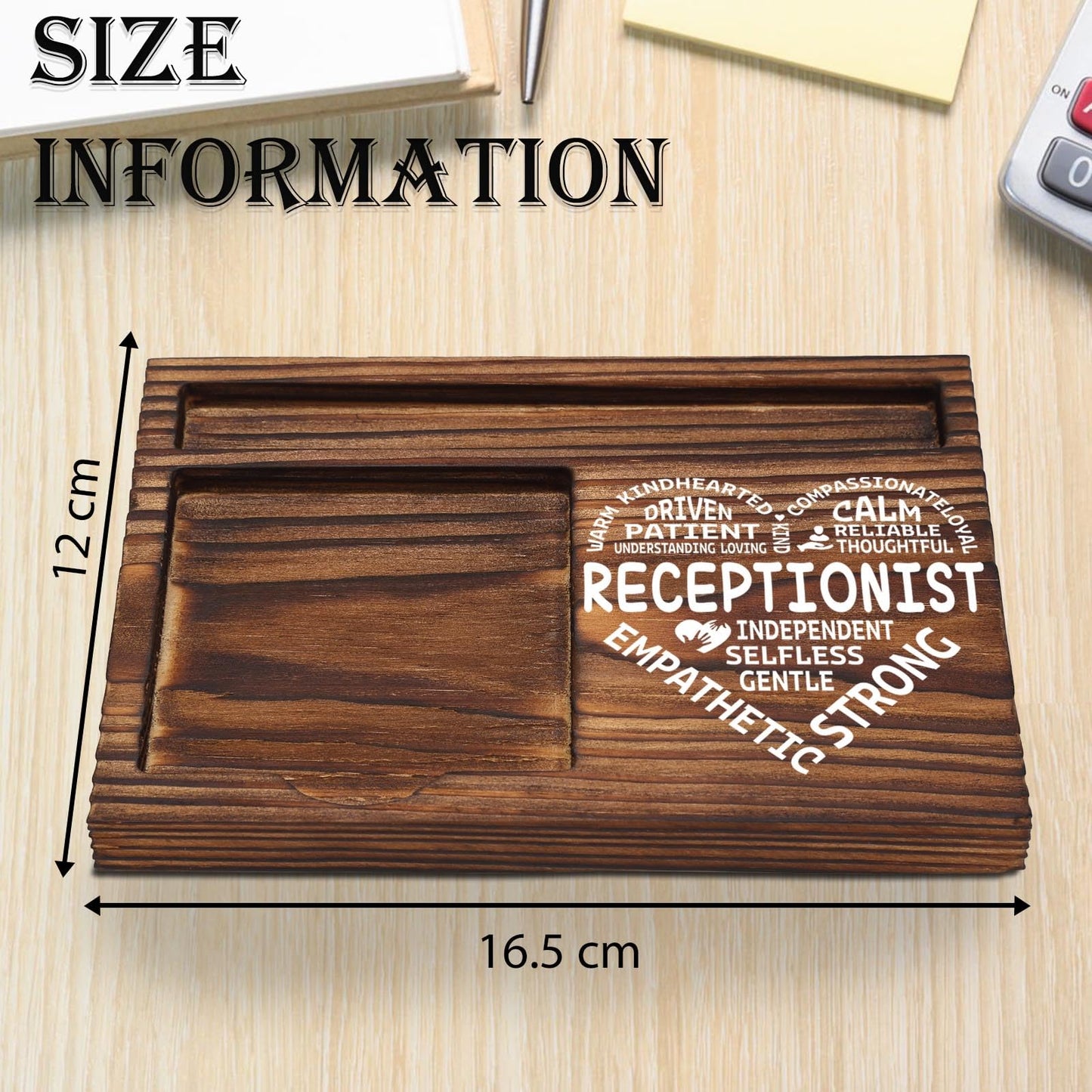 Receptionist Appreciation Gifts for Receptionist School Secretary Office Assistant Front Desk Admin, Thank You Administrative Assistant Secretary Week Gift Desk Self-Stick Note Pad Holders TZP04