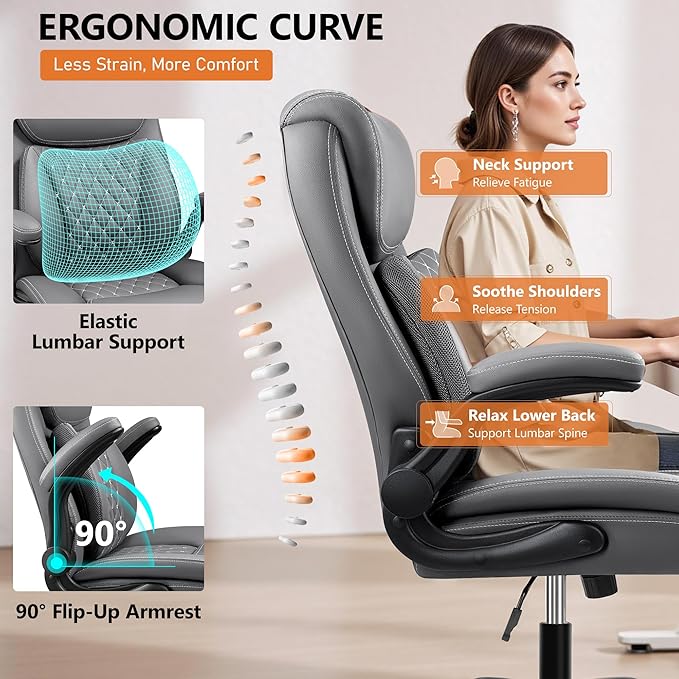 BESTFAIR Office Chair, Executive Computer Desk Chair