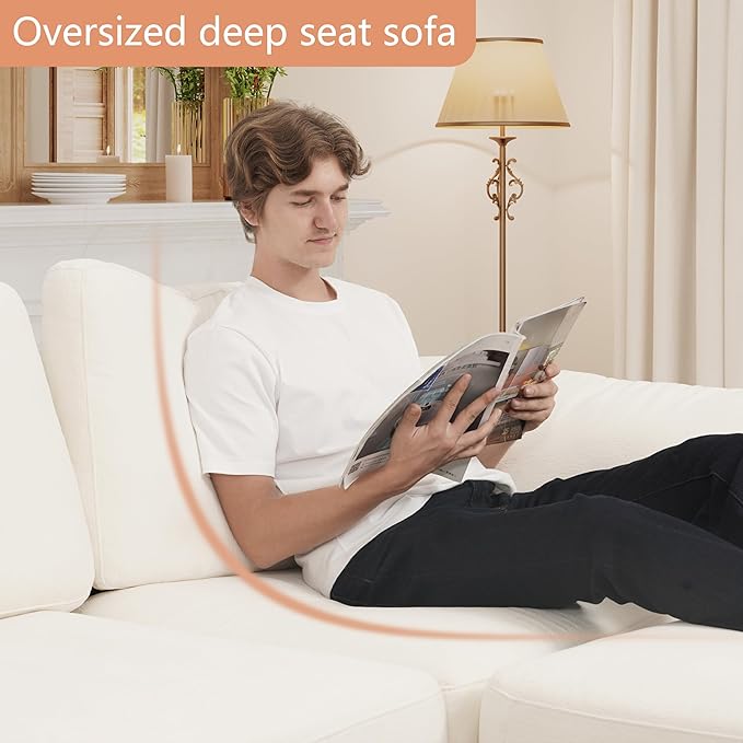 EASE MOOSE Extra Large Modular Sectional Sofa, Modern Oversized L Shape