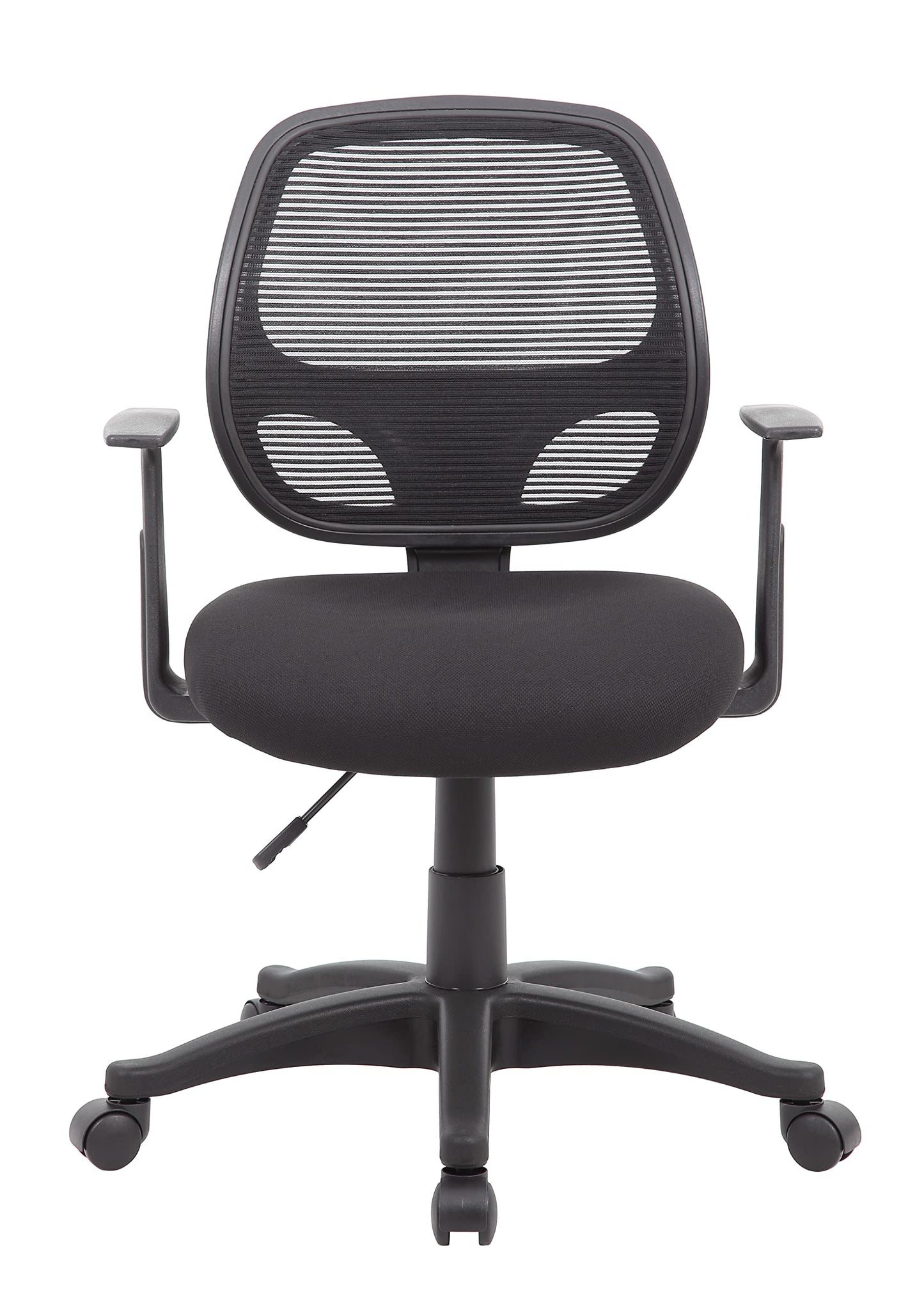 Boss Office Products Commercial Grade Mesh Task Chair with Lumbar Support in Black