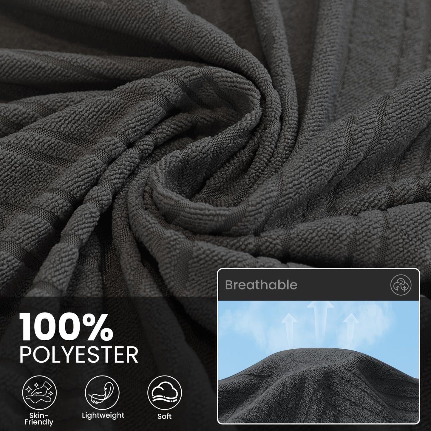 CYCMACO Sectional Couch Covers for Dogs 2 Pieces, Pet Couch Covers for Sectional Sofa, Washable L Shaped Couch Cover, Couch Blanket Furniture Protector (X-Large: 78" x 110" + 78" x 118", Dark Grey)